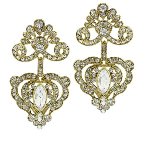 Heidi Daus® "Regal Rapture Petite" Beaded Crystal Necklace & Matching Earrings - Picture 3 of 5